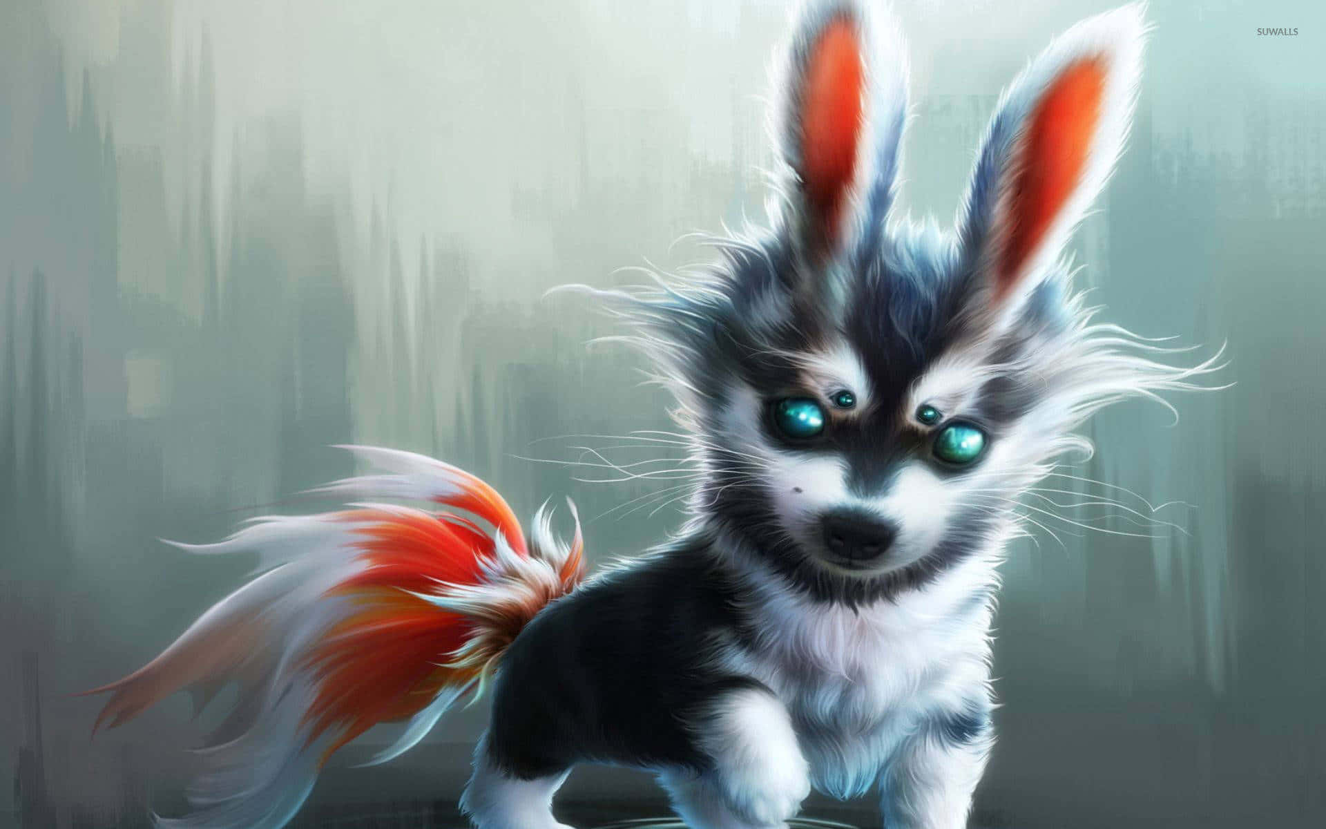 Adorable Anime Animal Frolicking Through The Meadow! Background