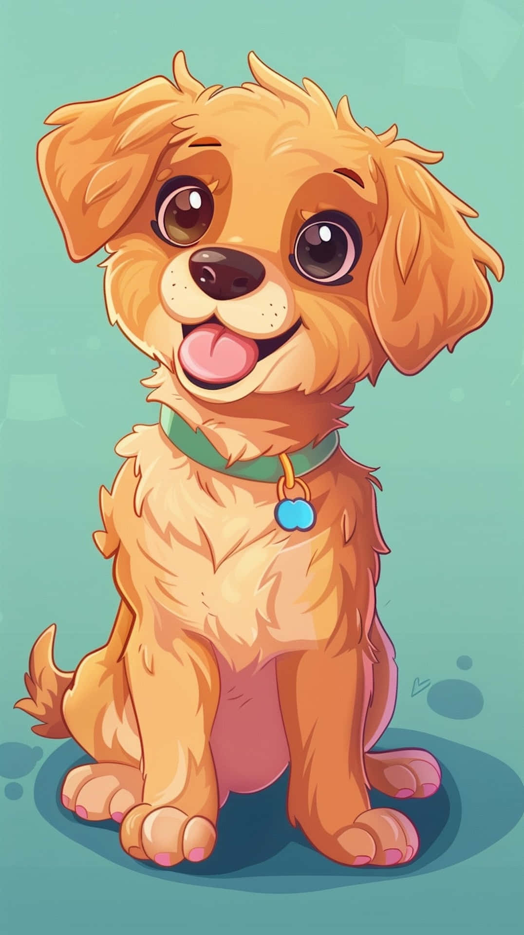 Adorable Anime Puppy Illustration.jpg Background
