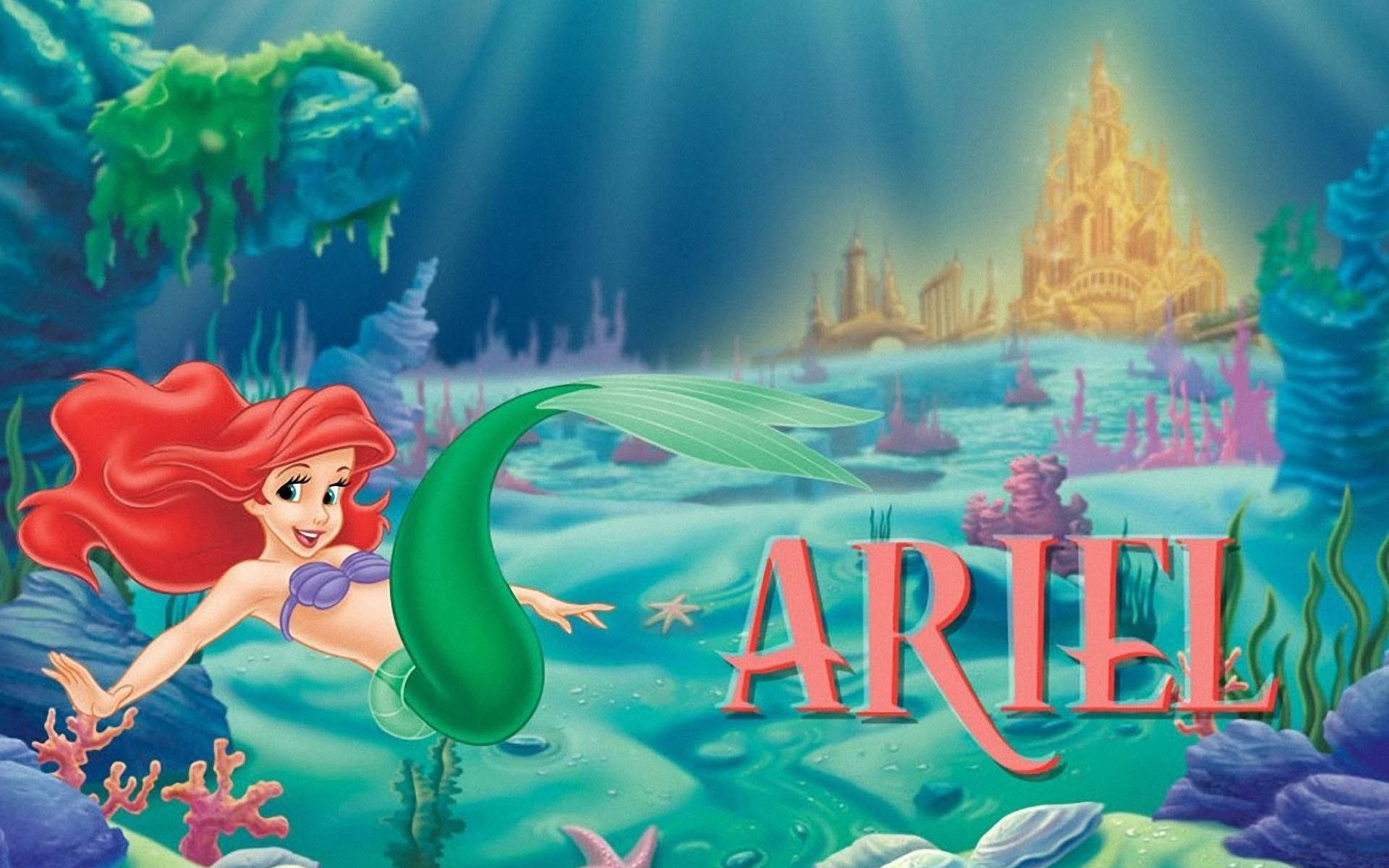 Adorable Ariel The Little Mermaid Background