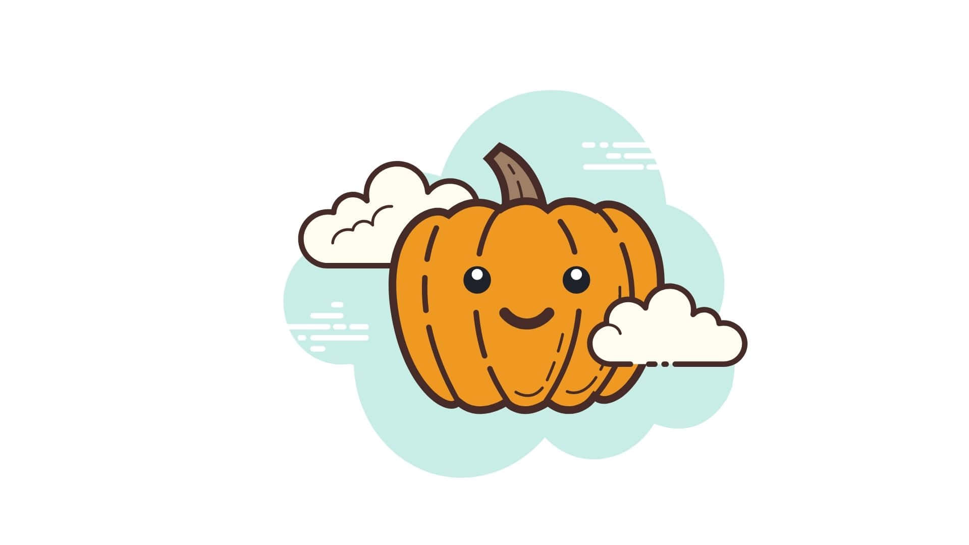 Adorable Autumn Vibes With A Cute Pumpkin Background