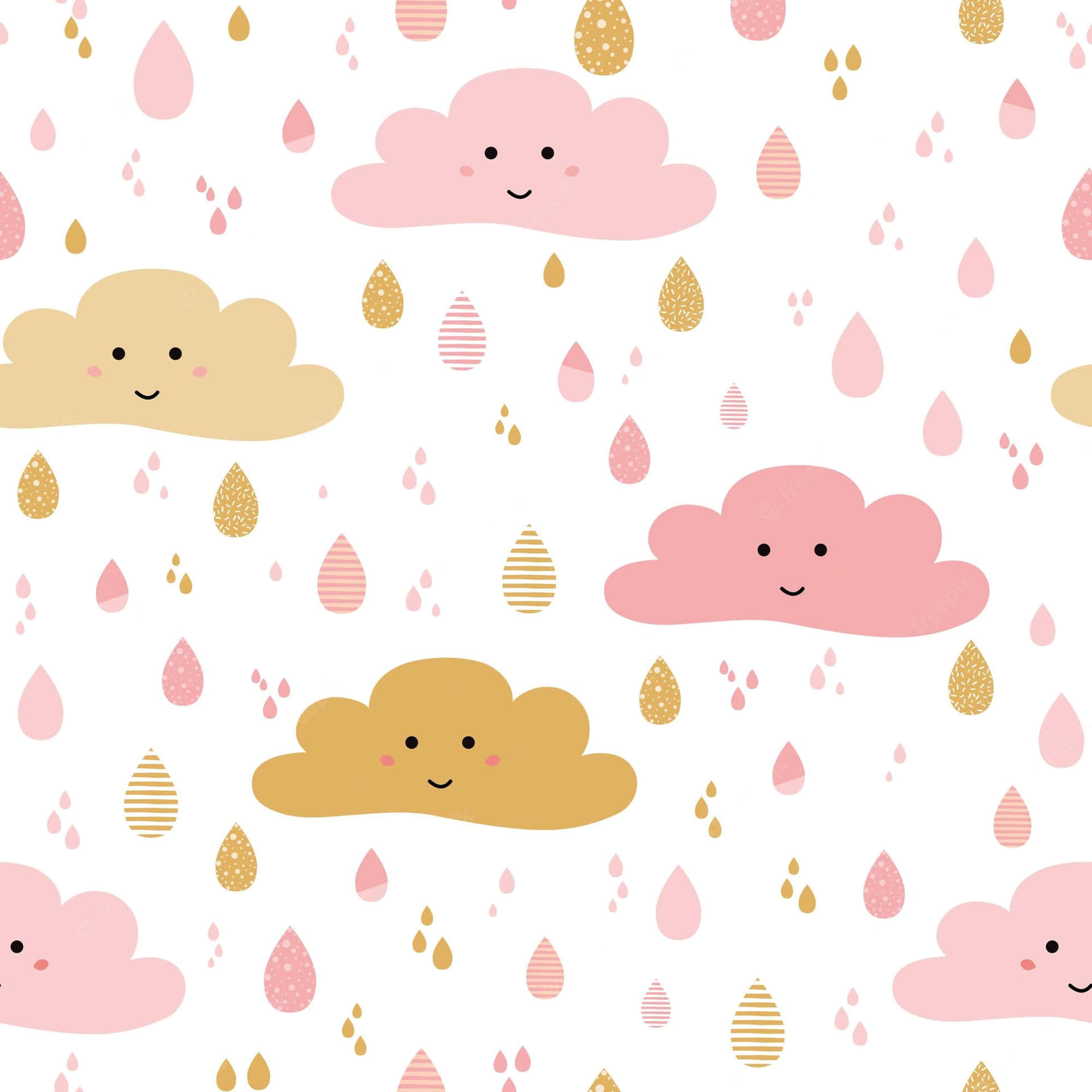 Adorable Baby Girl In A Pink Outfit Background