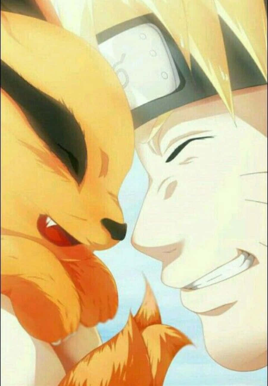 Adorable Baby Kurama Smiling In Forest Background