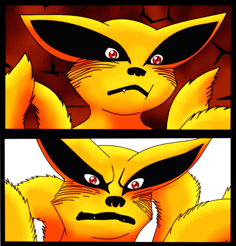 Adorable Baby Kurama Smiling Background