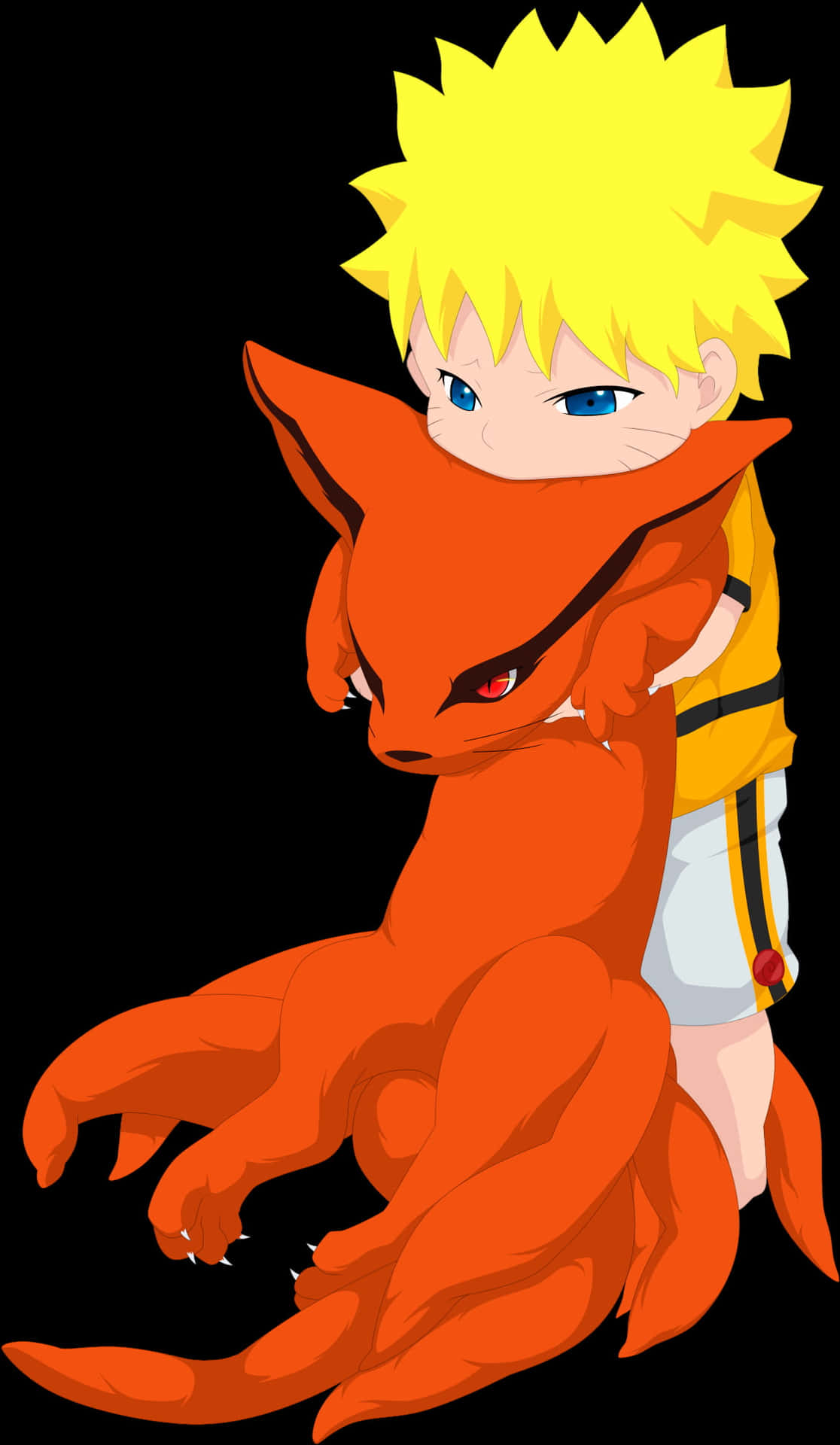 Adorable Baby Kurama Unleashed Background