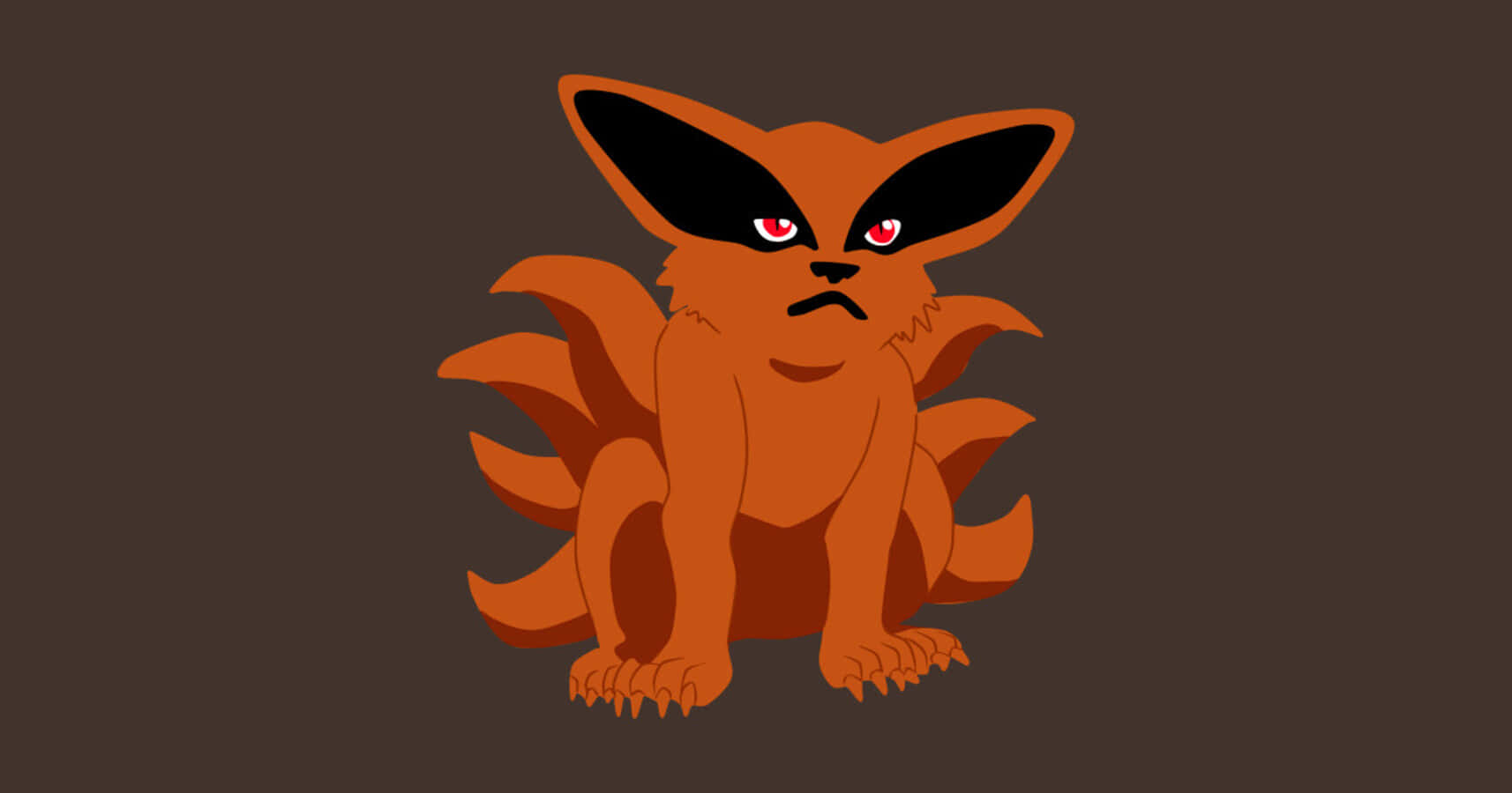 Adorable Baby Kurama Unleashing Its Power Background