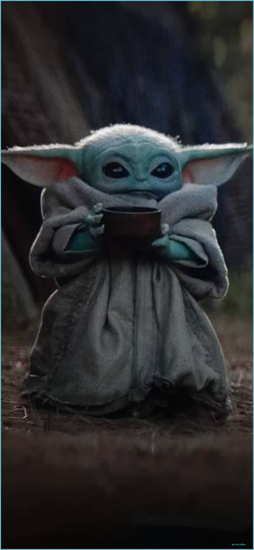 Adorable Baby Yoda Iphone Wallpaper