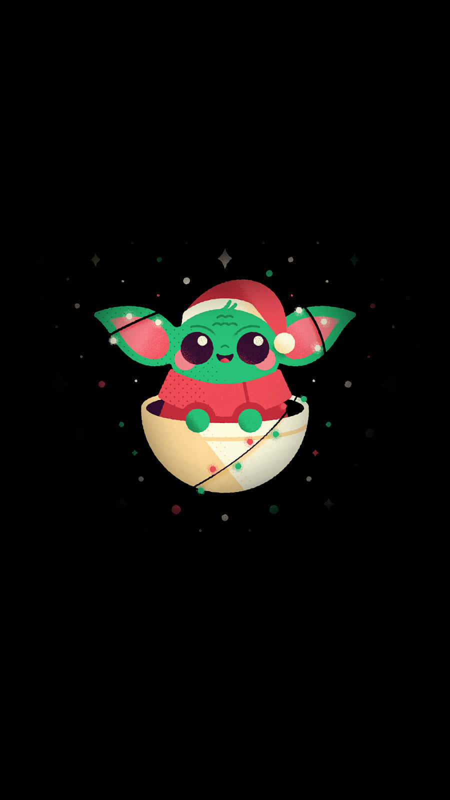 Adorable Baby Yoda Iphone Wallpaper