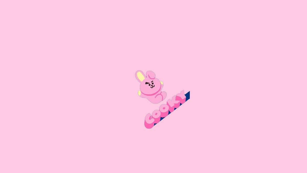 Adorable Bts Wallpaper In A Soft Pink Aesthetic Background