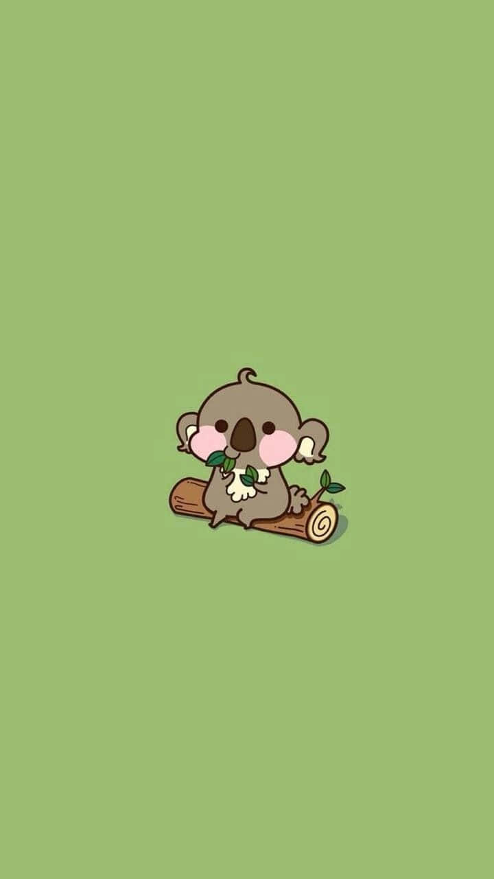 Adorable Cartoon Animals Being Friends Background