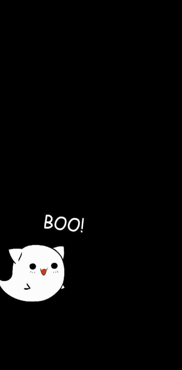Adorable Cartoon Ghost Looking For Friendship Background