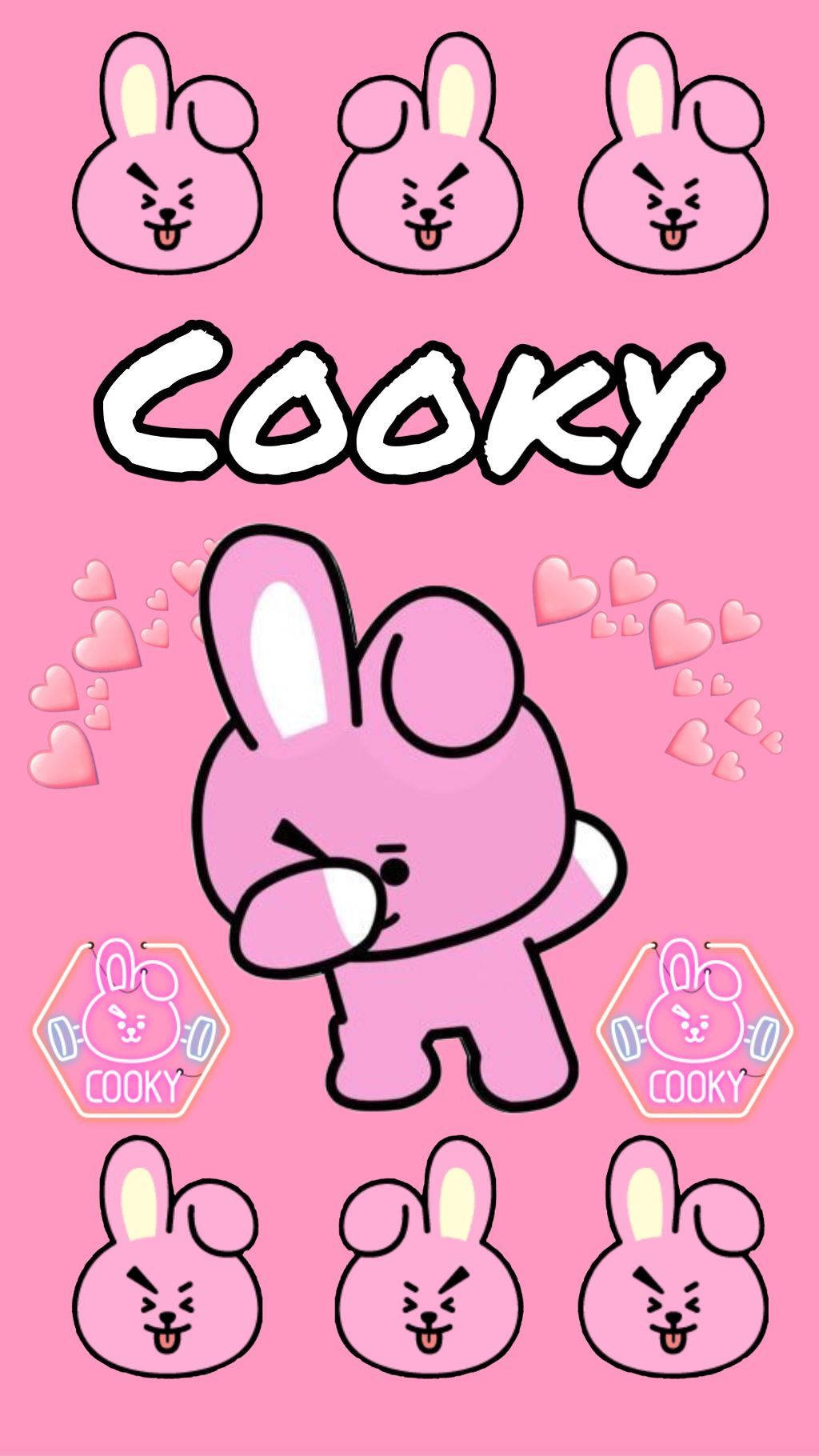 Adorable Cooky Bt21 In A Dab Pose Background