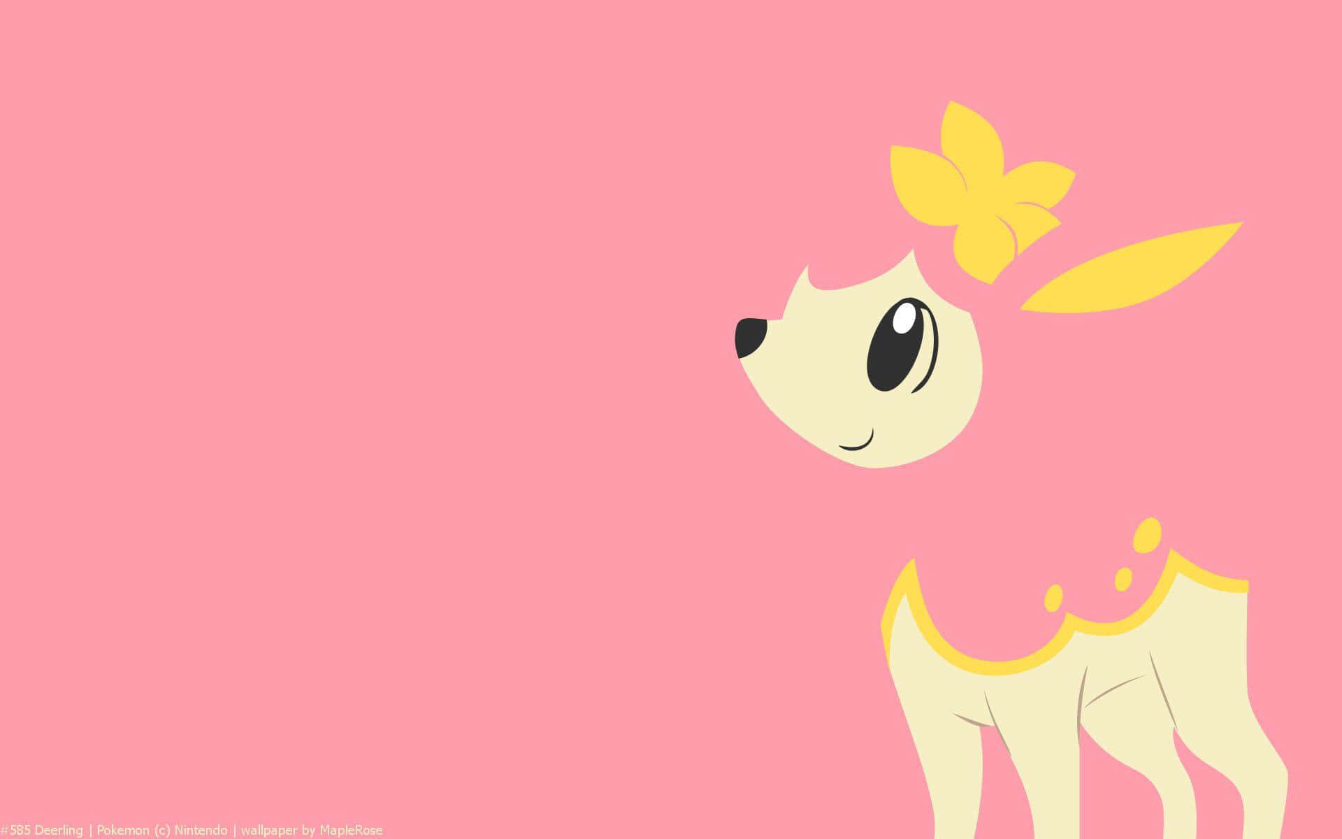 Adorable Deerling Enjoying The Sunshine In The Wild Background