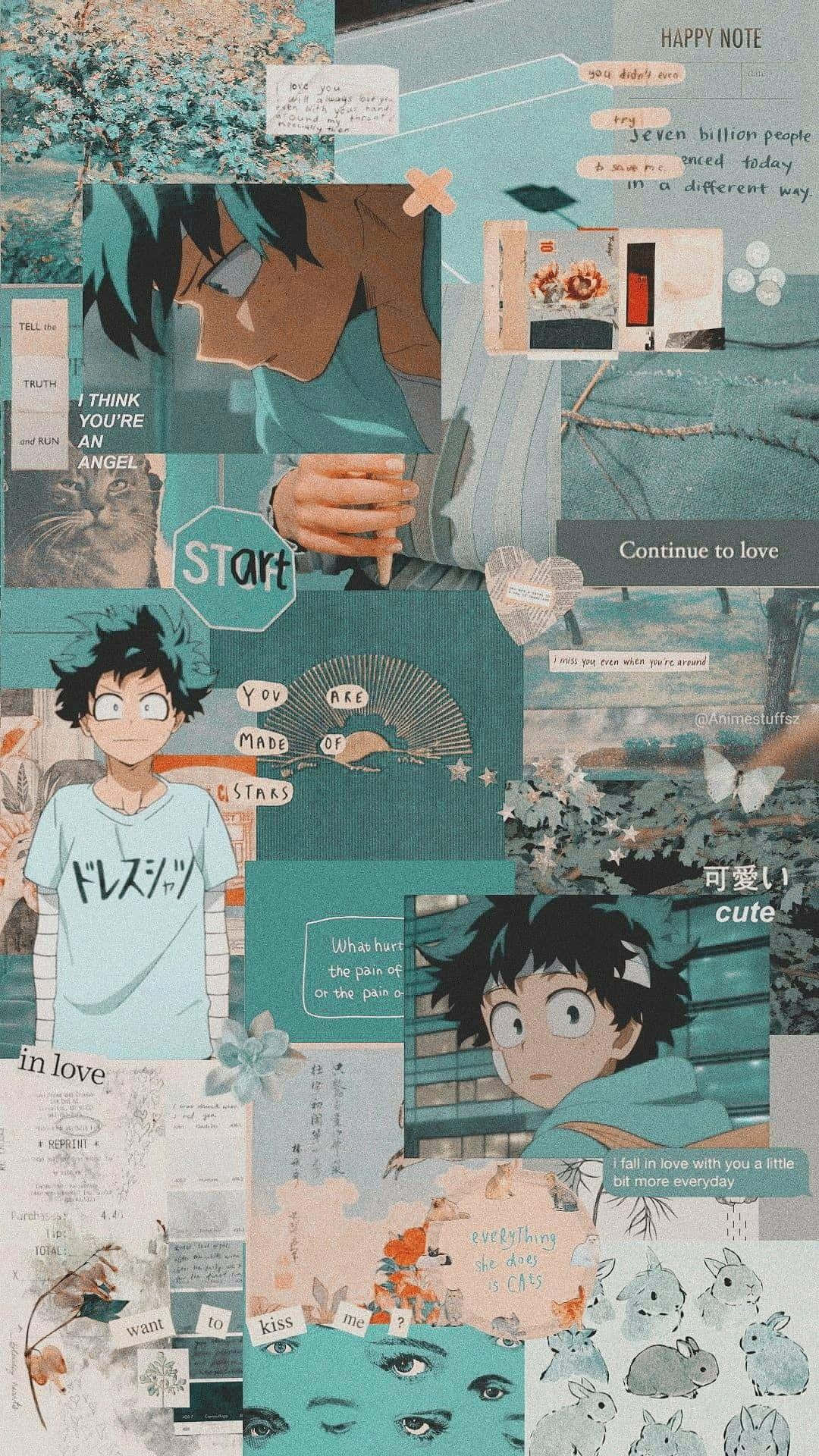 Adorable Deku With Kawaii Aesthetic! Background