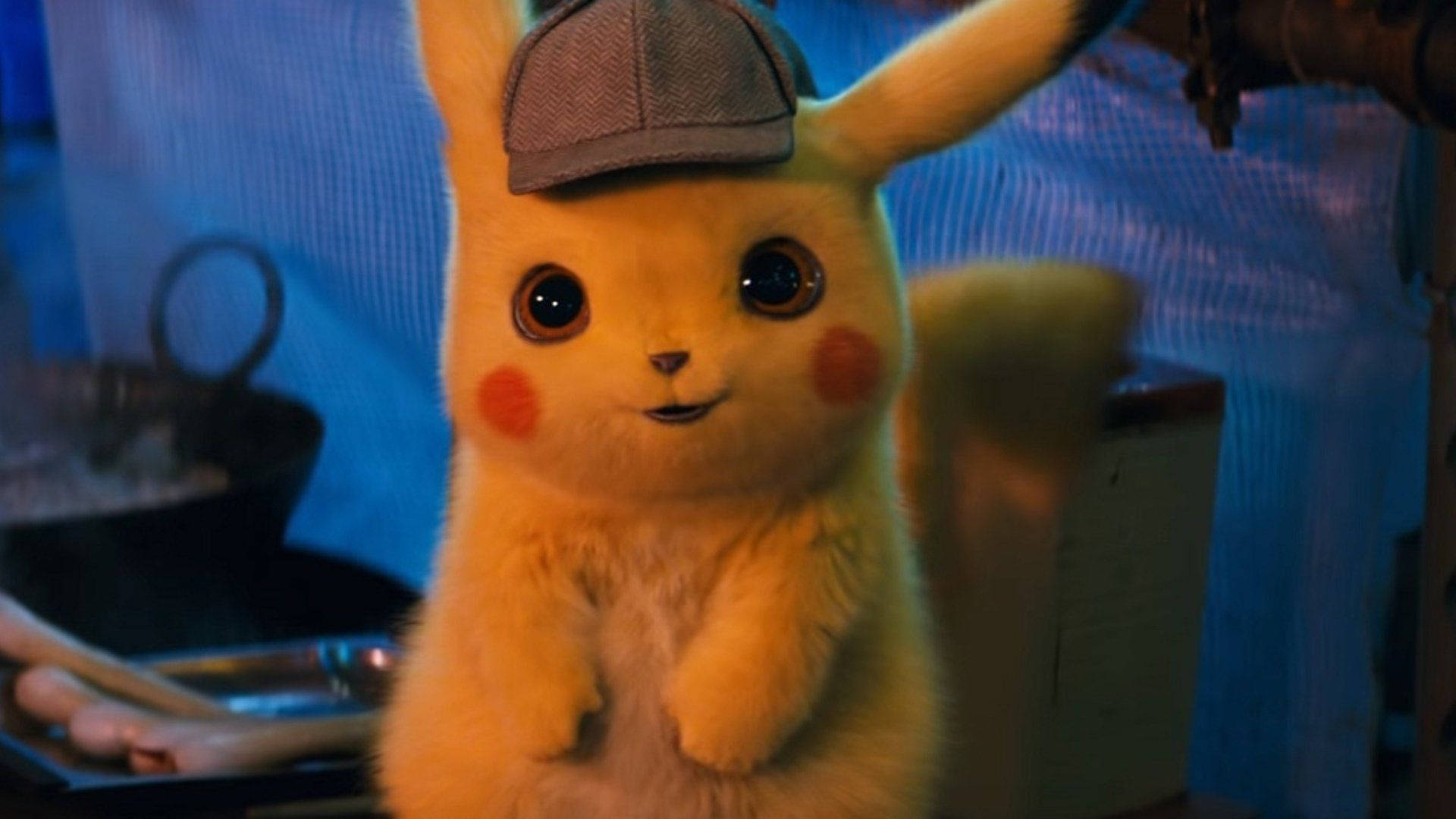 Adorable Detective Pikachu Poster Background