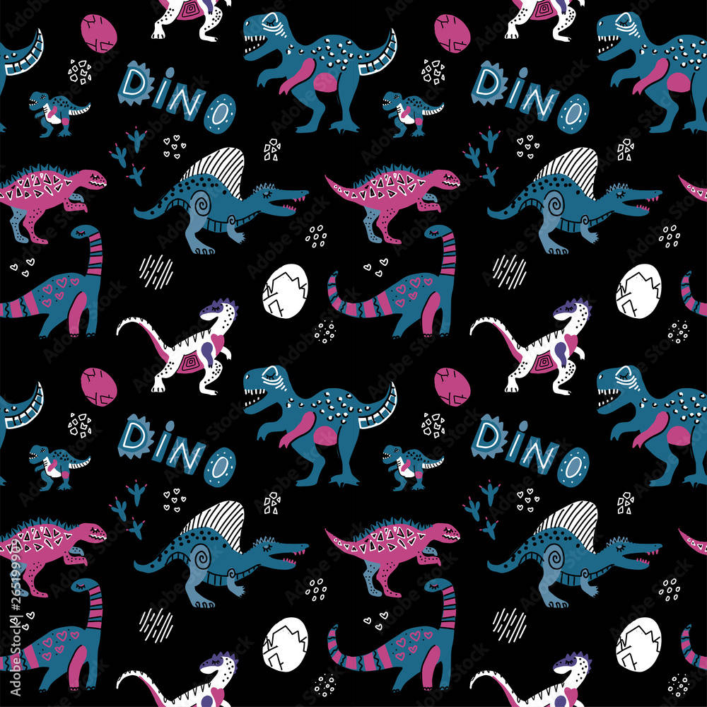 Cute Dinosaur Pattern Backgrounds