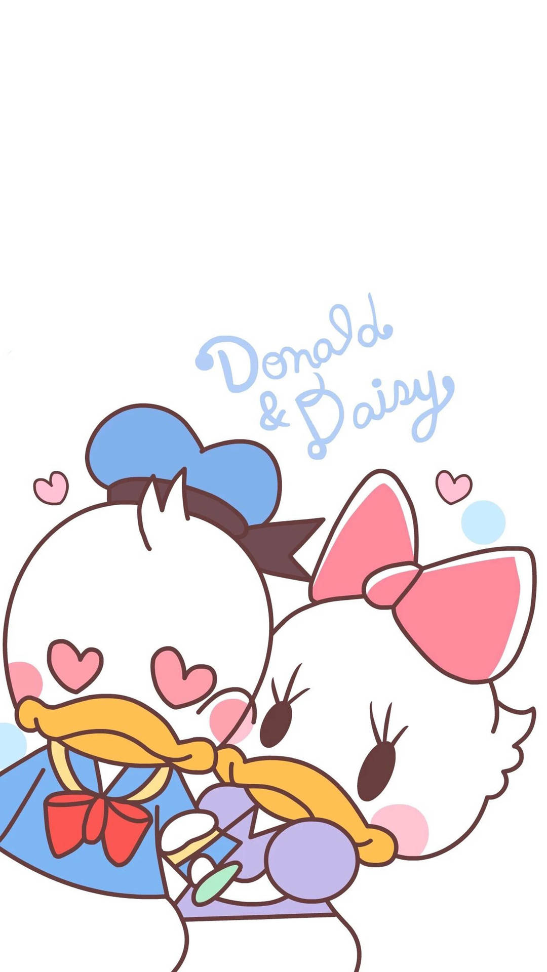 Adorable Donald Duck And Daisy Background