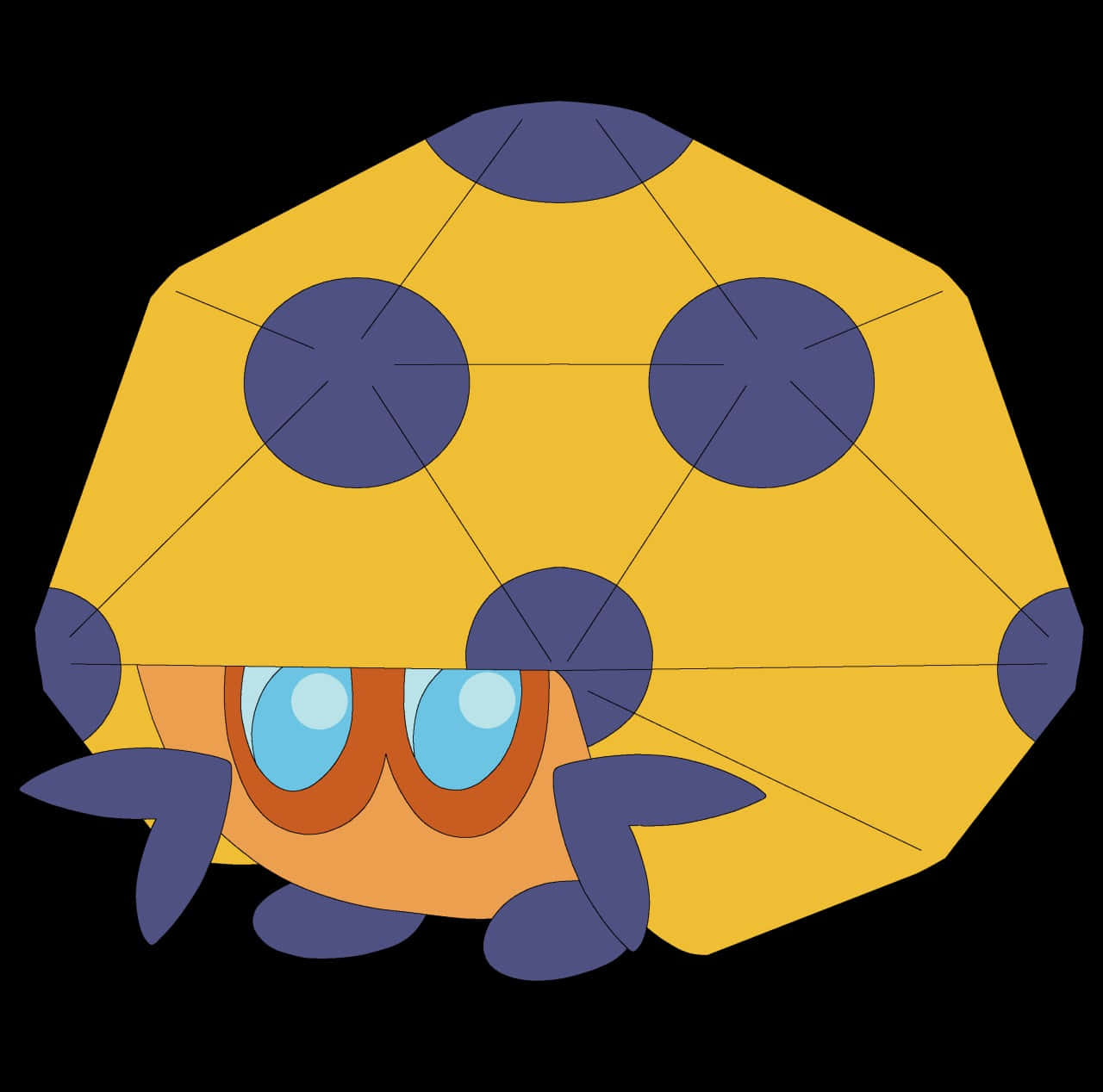 Adorable Dottler On A Black Background Background