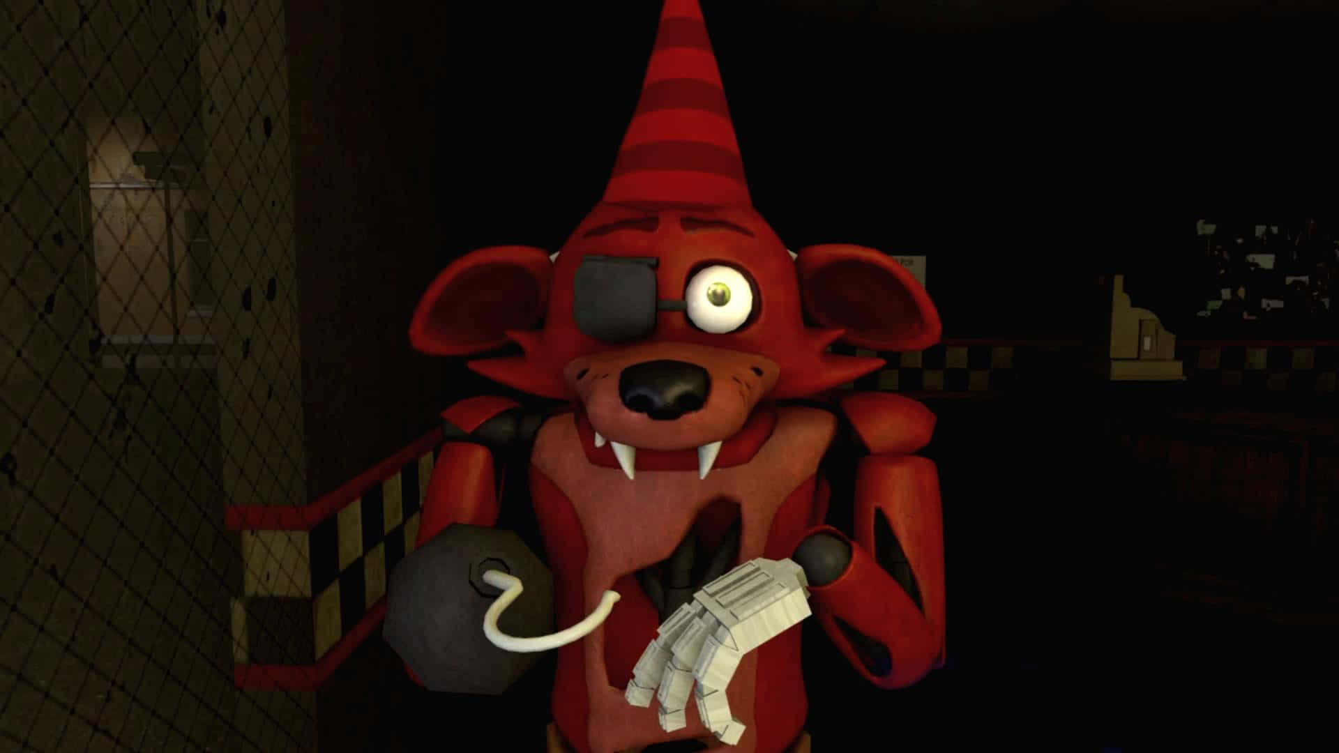Adorable Foxy Playing In The Grass Background