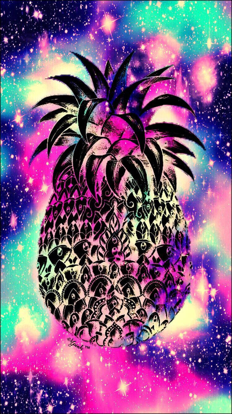 Adorable Girly Pineapple Phone Wallpaper Background