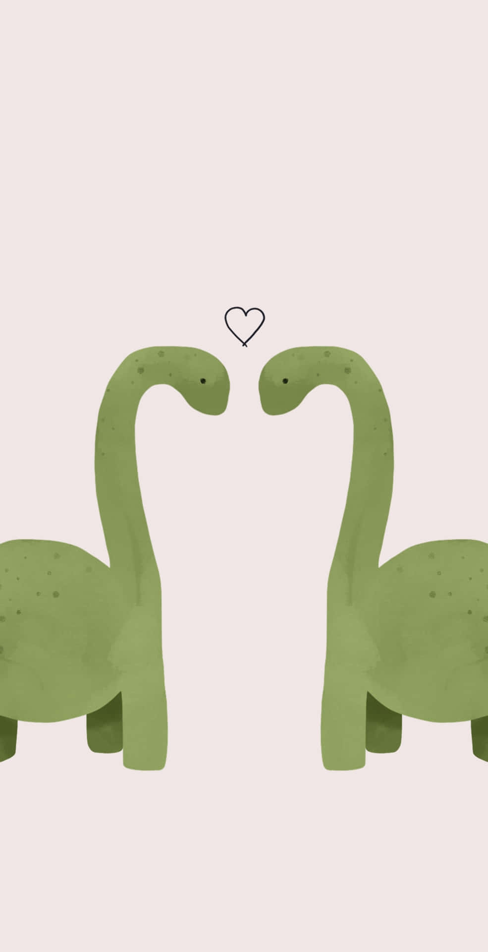 Adorable Green Dinosaur Roaming Through The Magical Forest Background