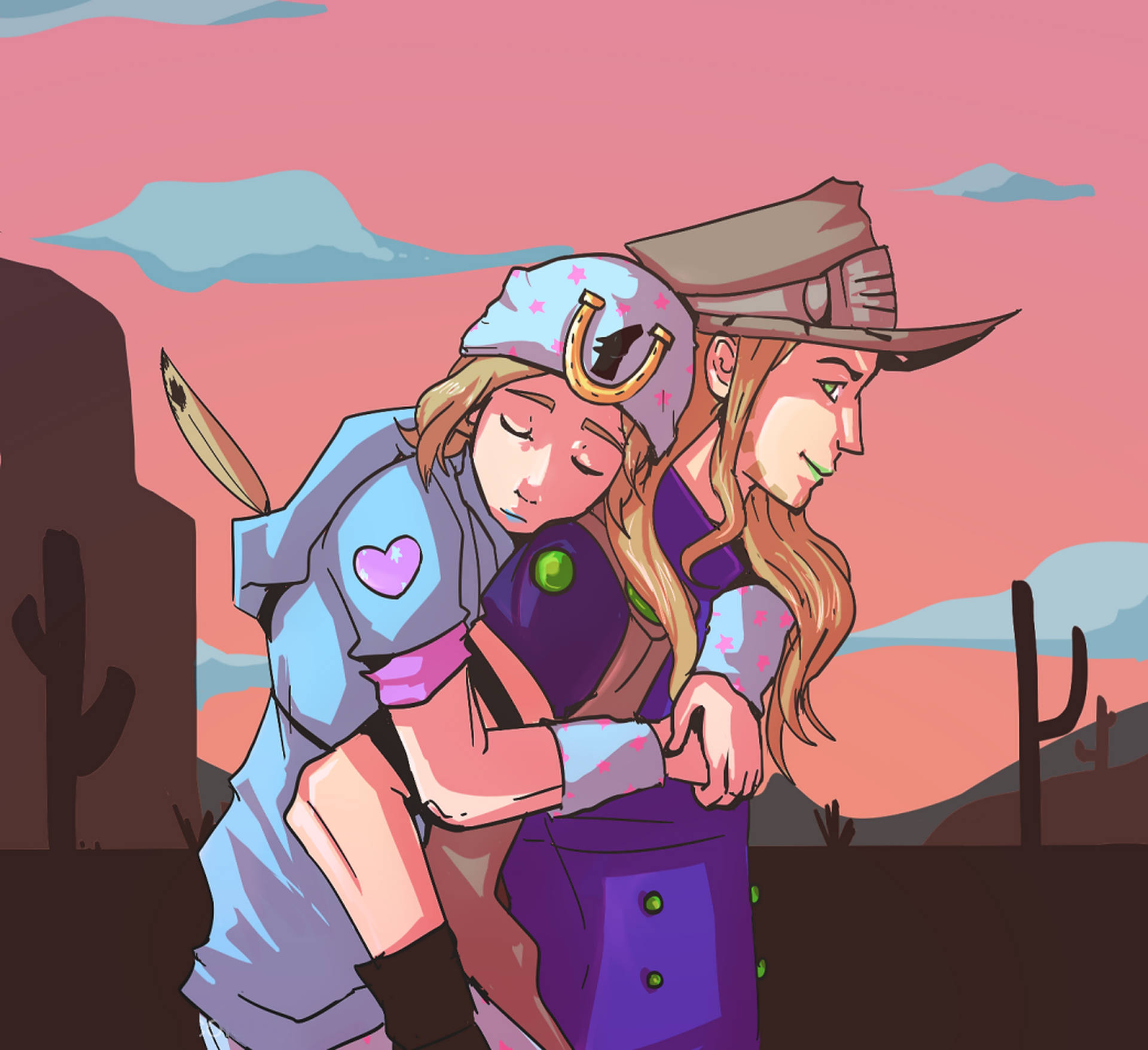 Adorable Gyro Zeppeli And Johnny