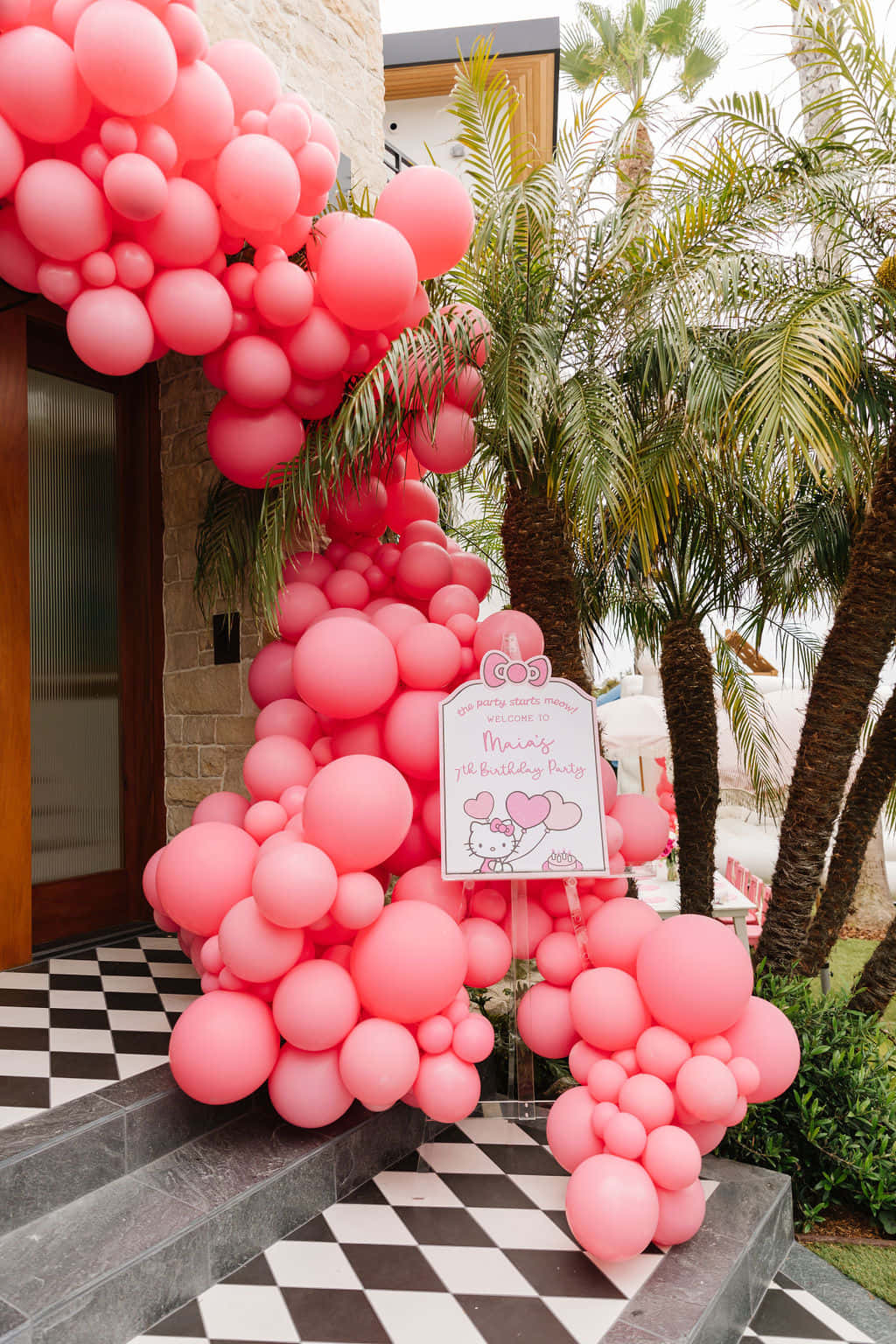 Adorable Hello Kitty Birthday Celebration Background