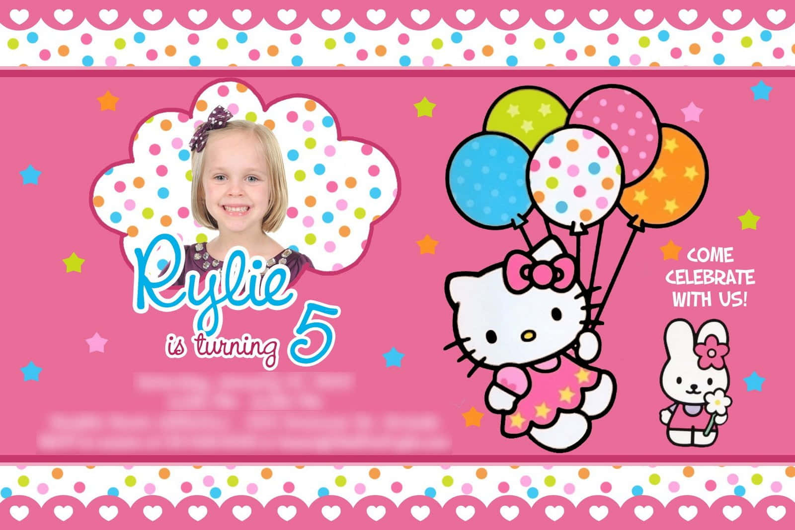 Adorable Hello Kitty Birthday Celebration With Pink Balloons And Tasty Cupcakes Background