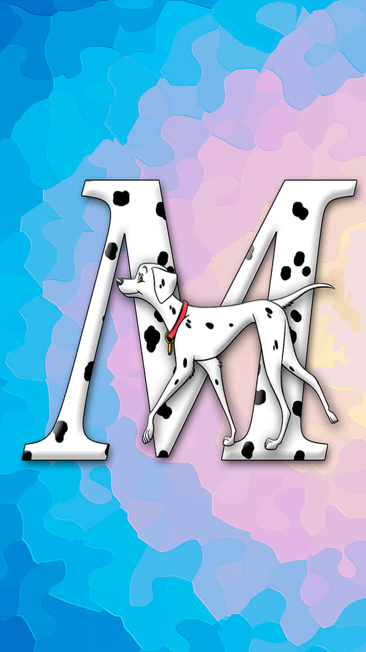 Adorable Illustration Of The Letter 'm' In Vibrant Colors. Background