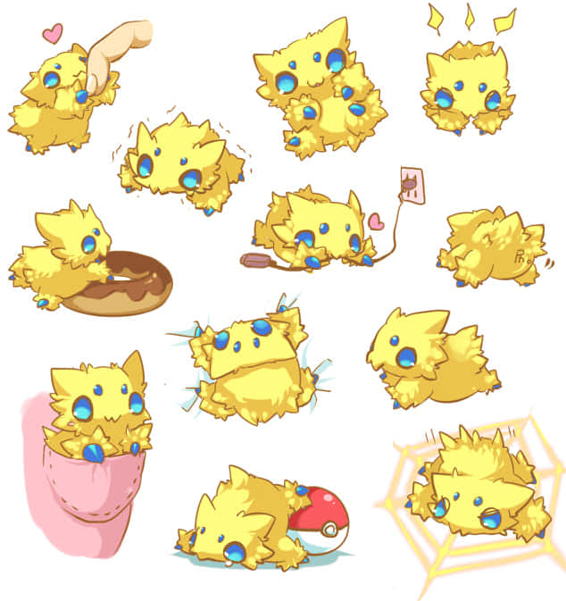 Adorable Joltik Demonstrating Powerful Charge