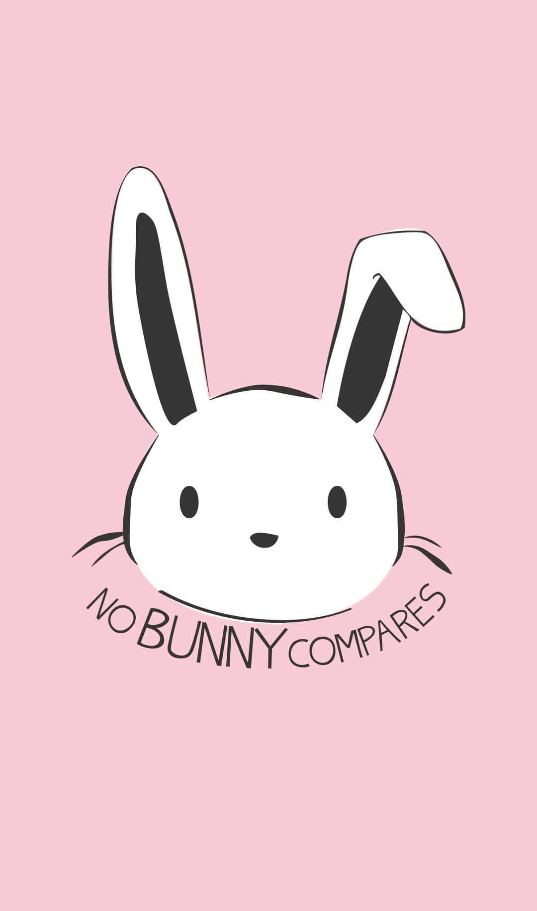 Adorable Kawaii Bunny Background