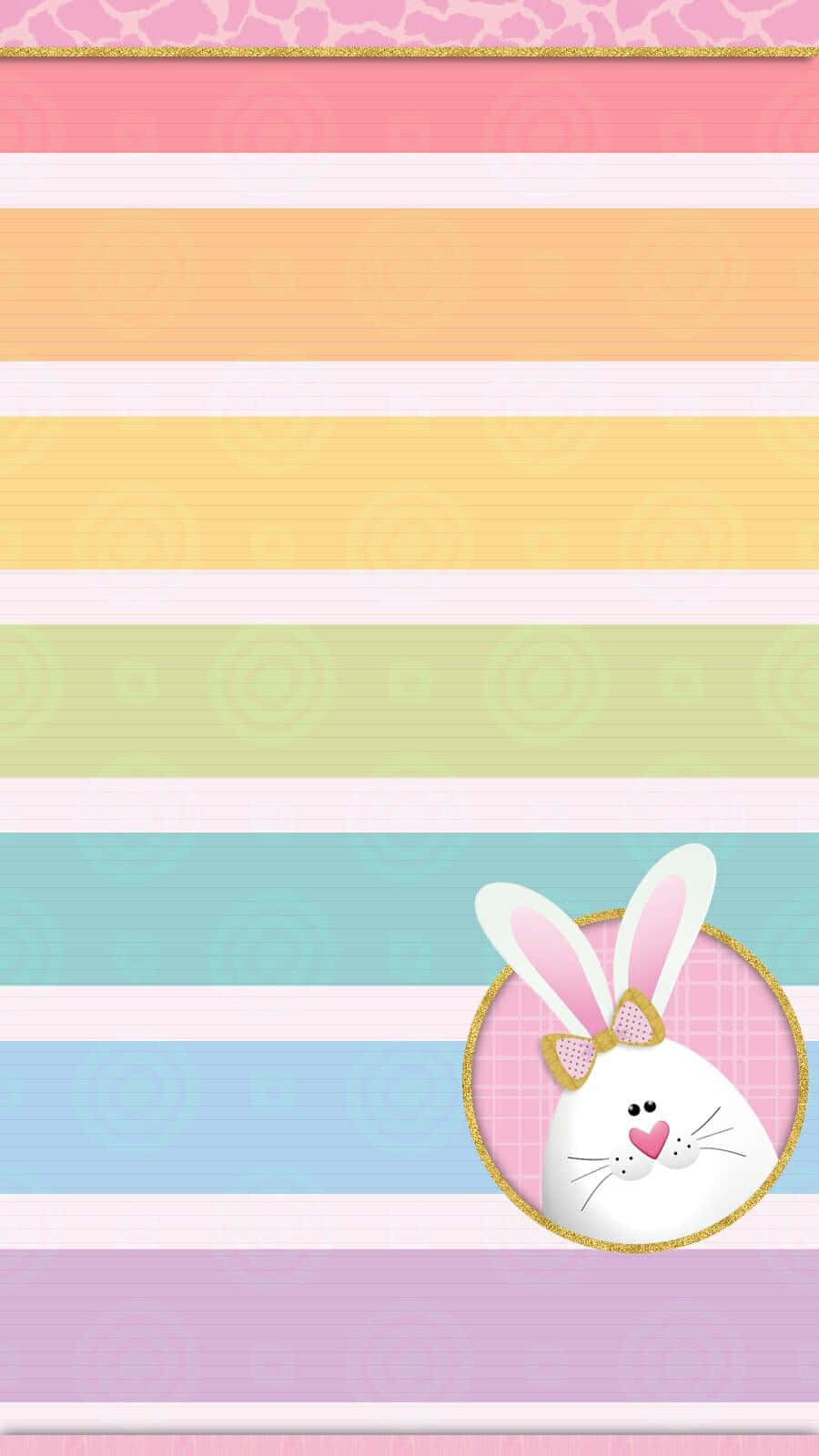 Adorable Kawaii Bunny Sitting On A Tree Stump | Image Source: Wallpapers.com Background