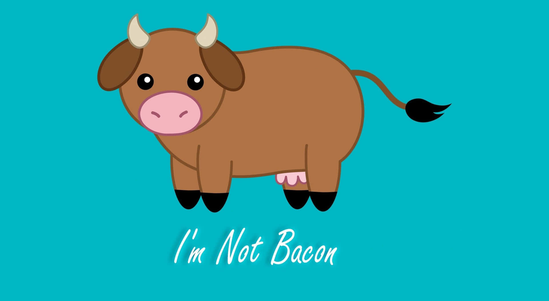 Adorable Kawaii Cute Cow Illustration Background