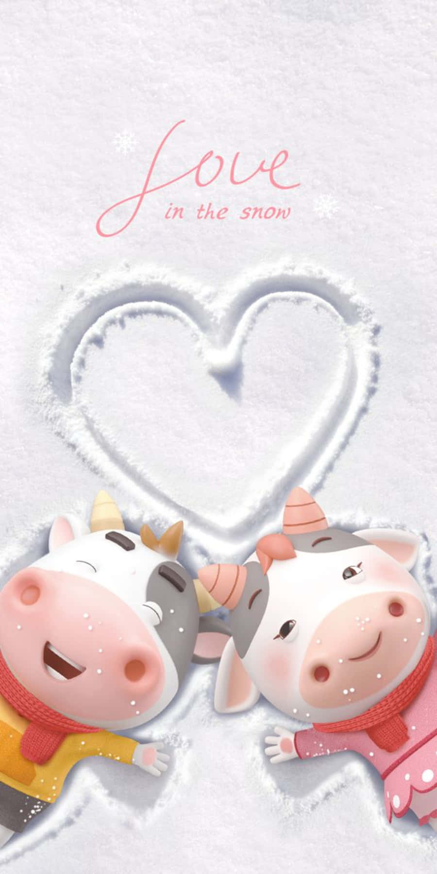 Adorable Kawaii Cute Cow Illustration