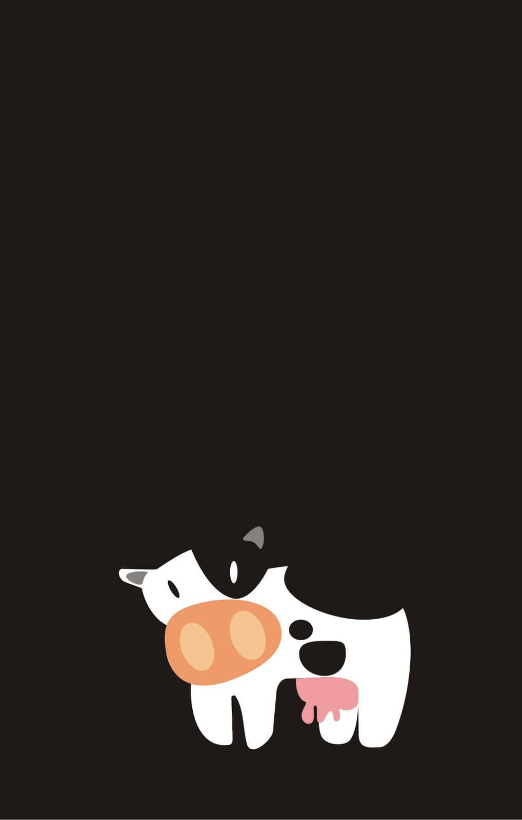 Adorable Kawaii Cute Cow Wallpaper Background