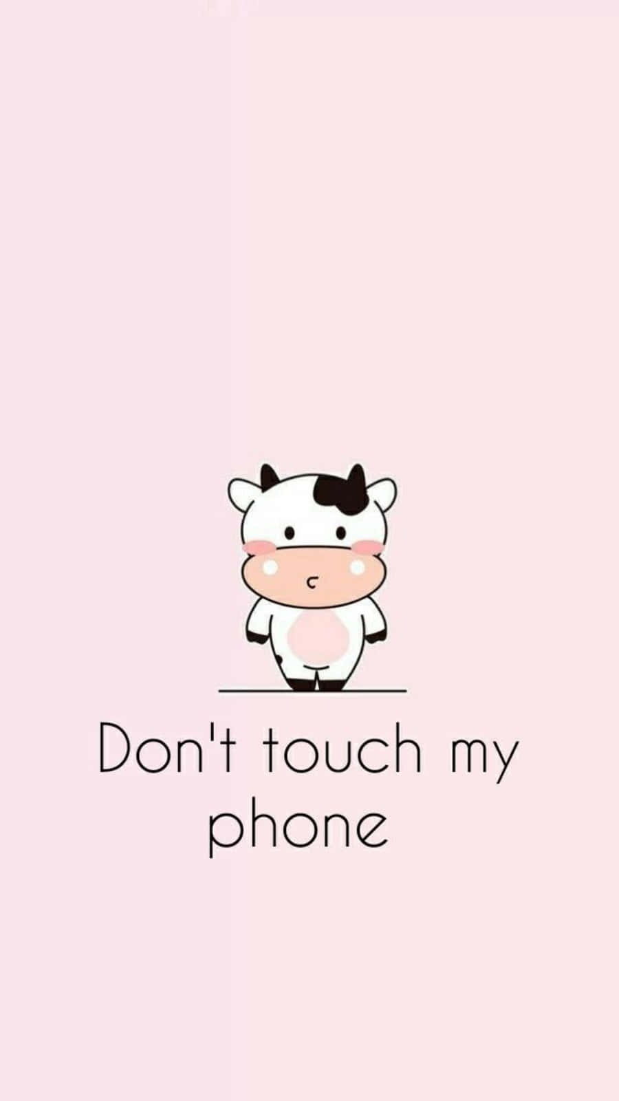 Adorable Kawaii-style Cute Cow Illustration Background