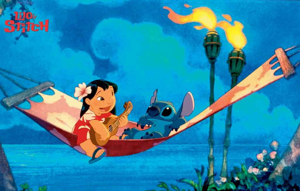 Adorable Lilo And Stitch Moment Background