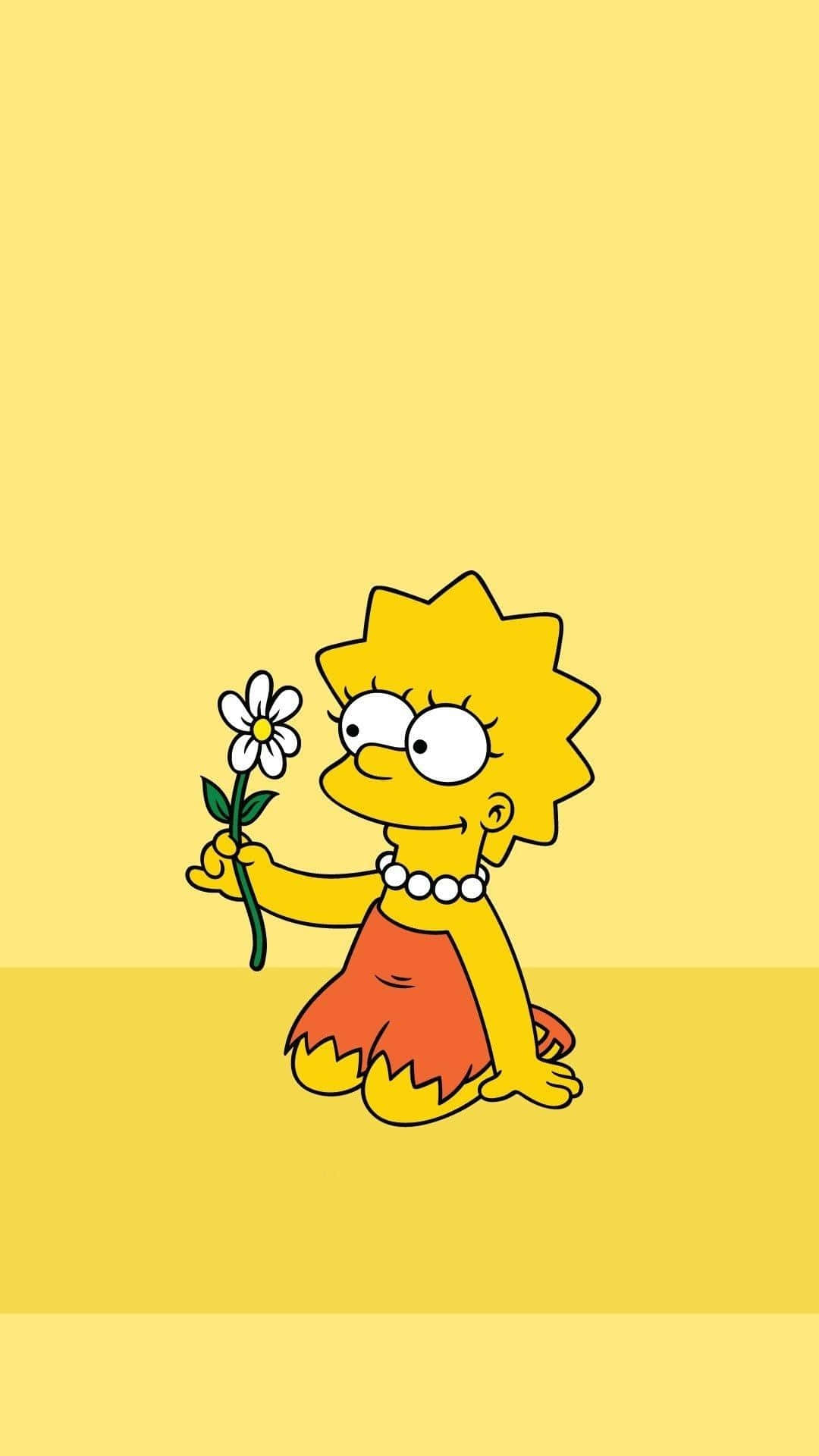 Adorable Lisa Simpson Showcasing Her Style