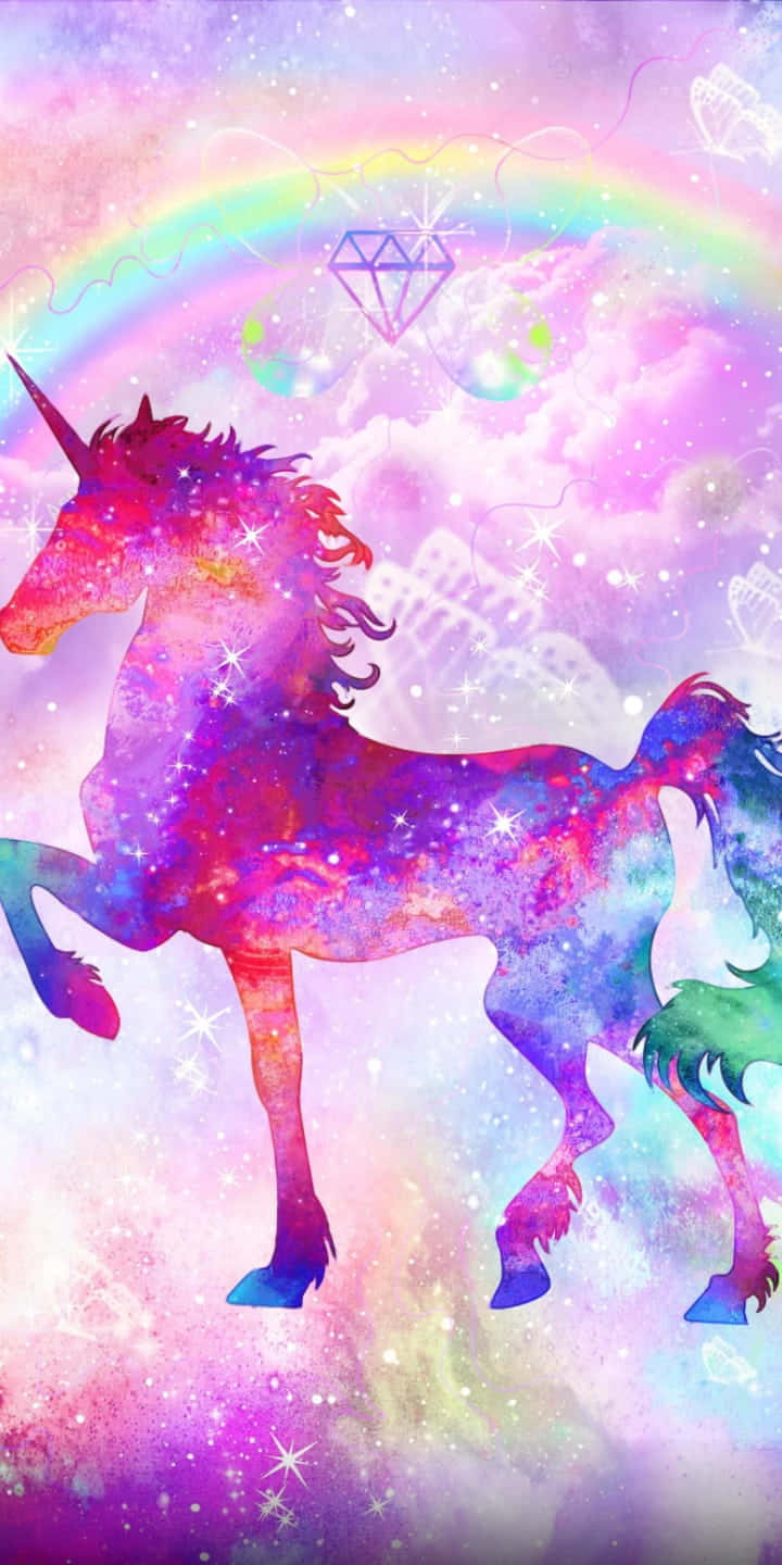 Adorable Magical Unicorn Background