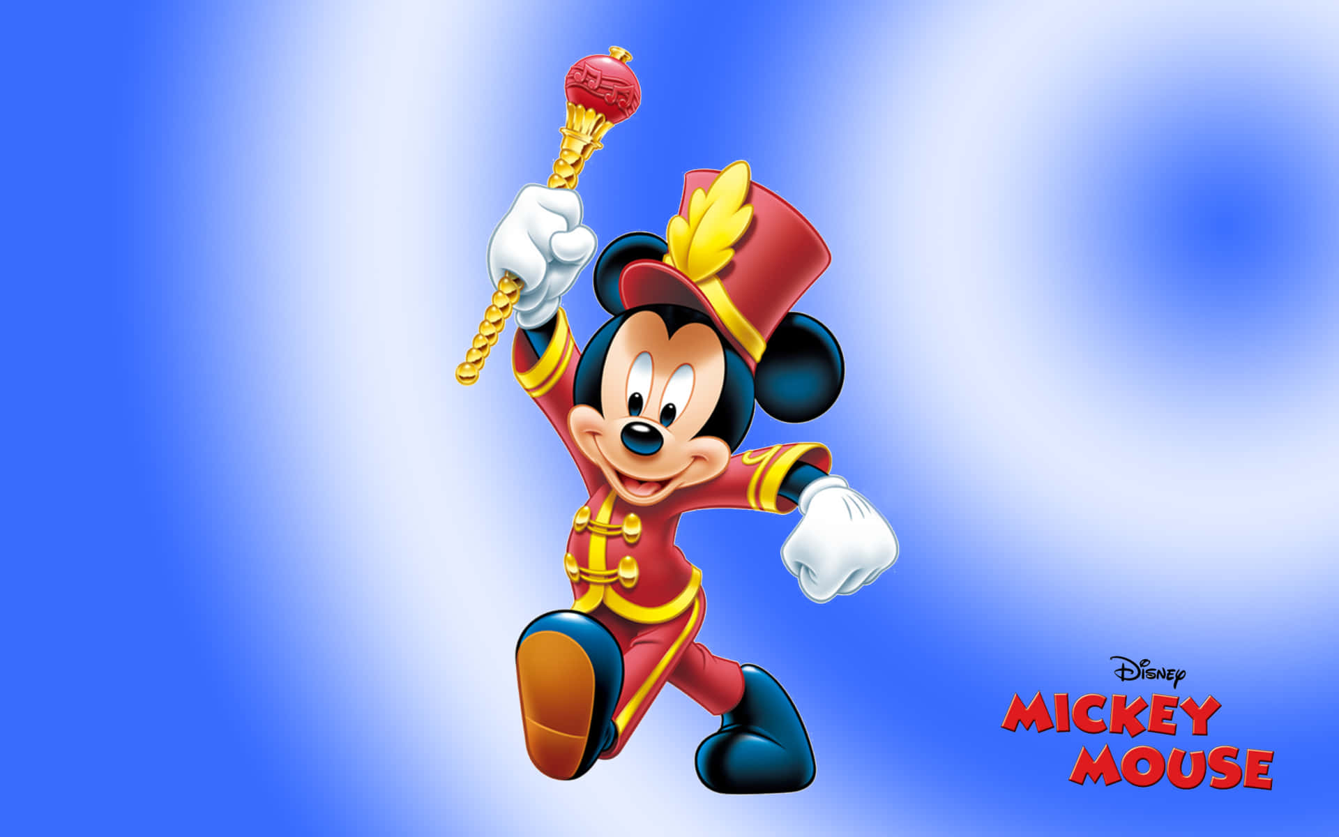 Adorable Mickey Mouse Waving At You From Your Desktop Background