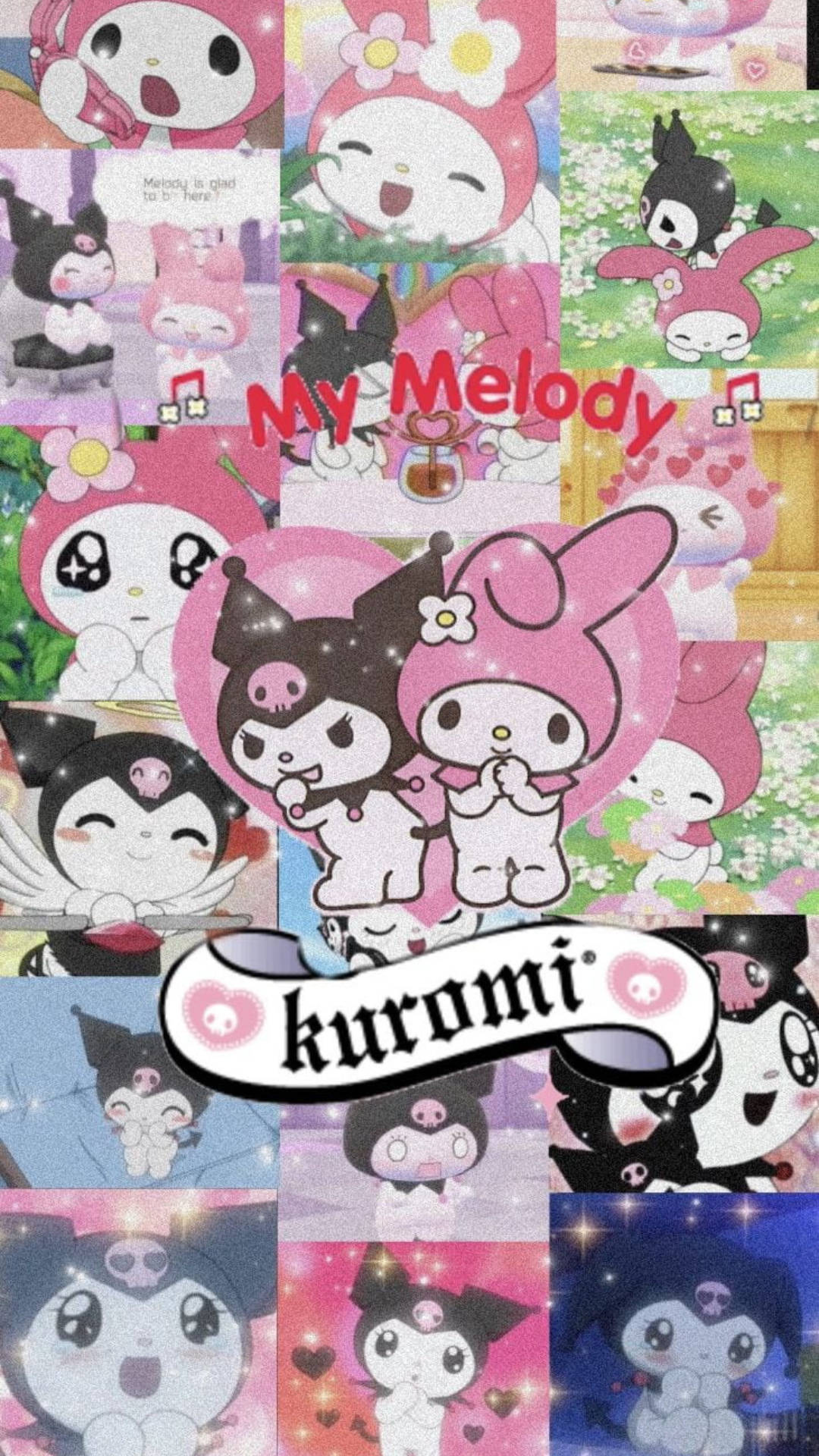 Adorable My Melody Kuromi Background