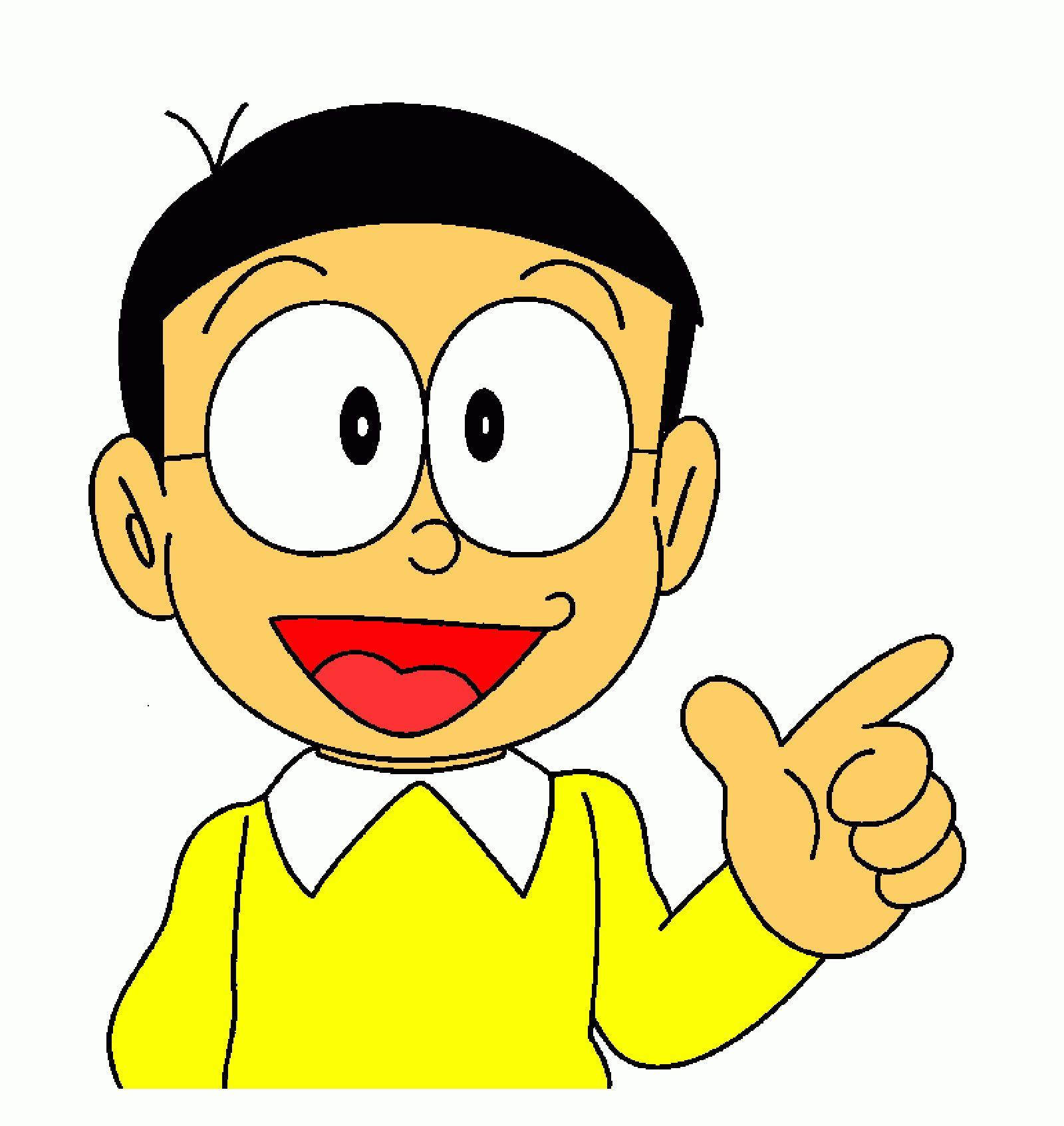 Adorable Nobita Drawing Background