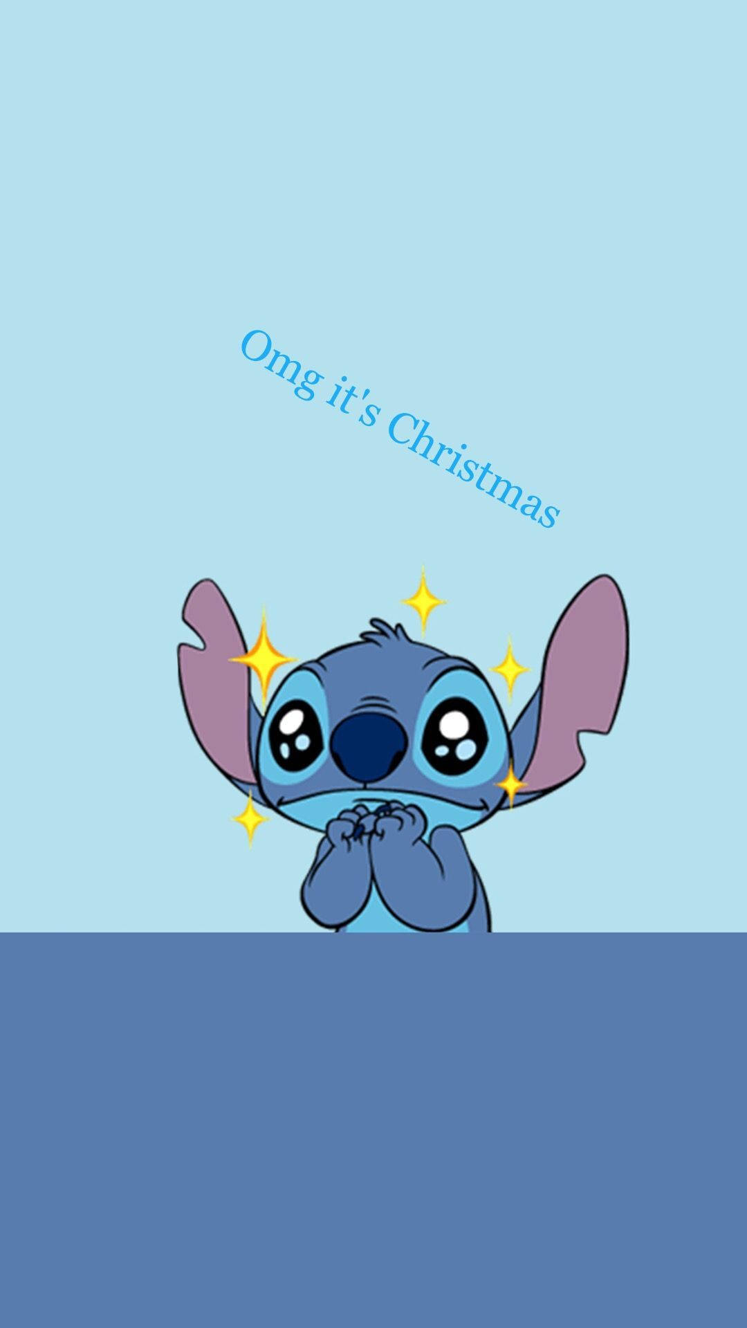 Adorable Omg It’s Christmas Stitch Background