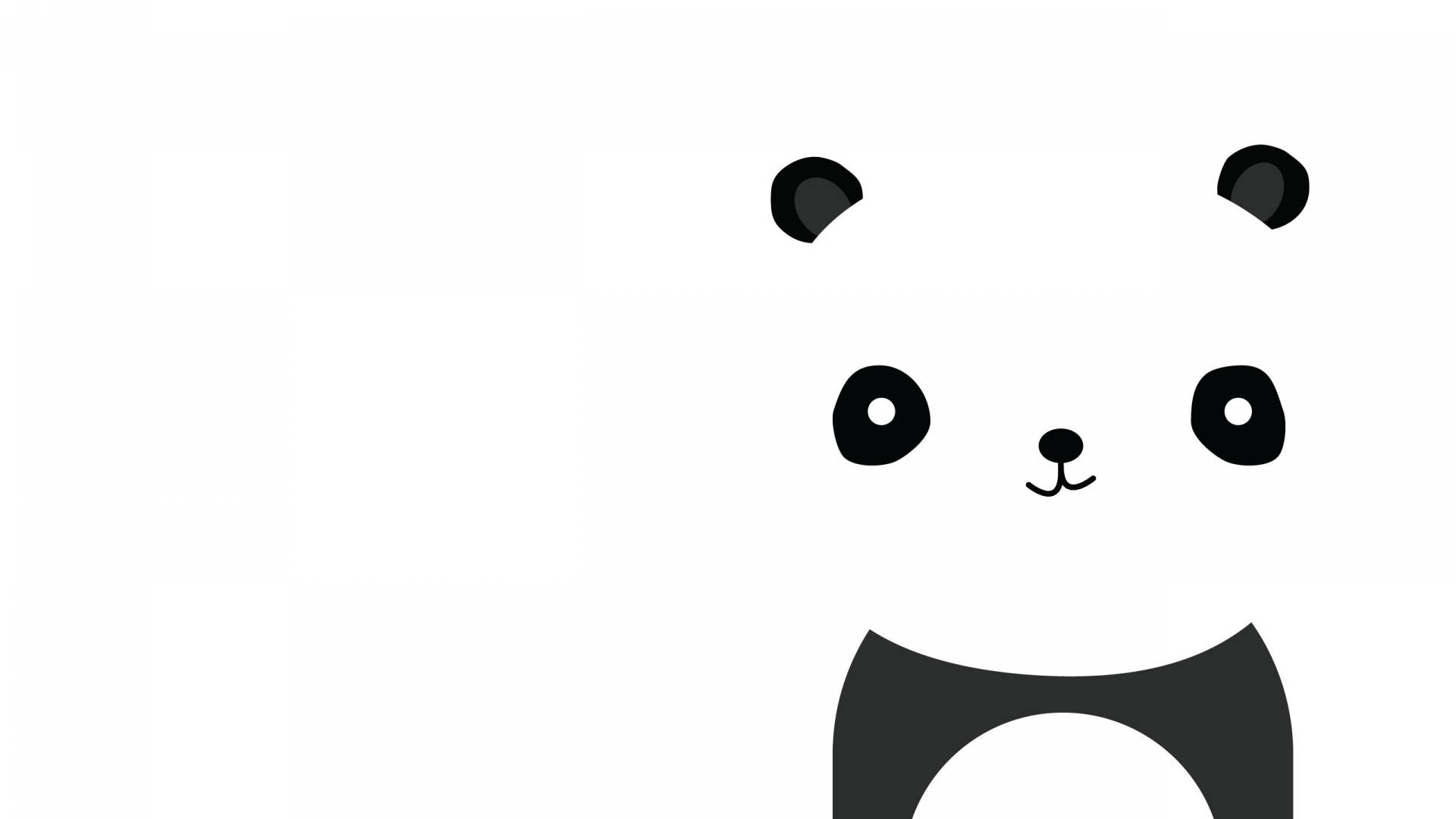 Adorable Panda Smile Background