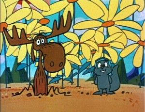Adorable Picture Of Rocky And Bullwinkle Background