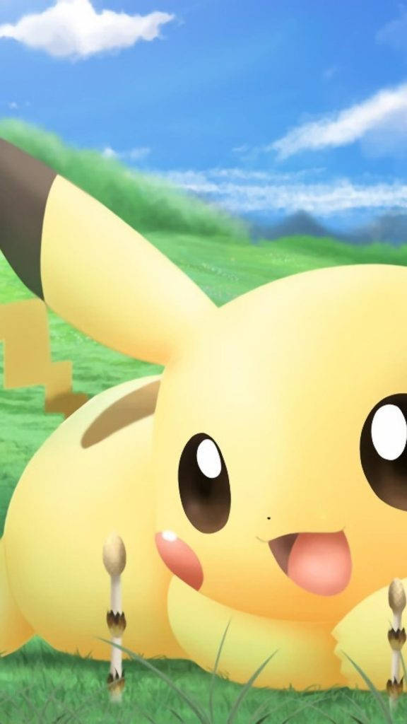 Adorable Pikachu Love Iphone Background
