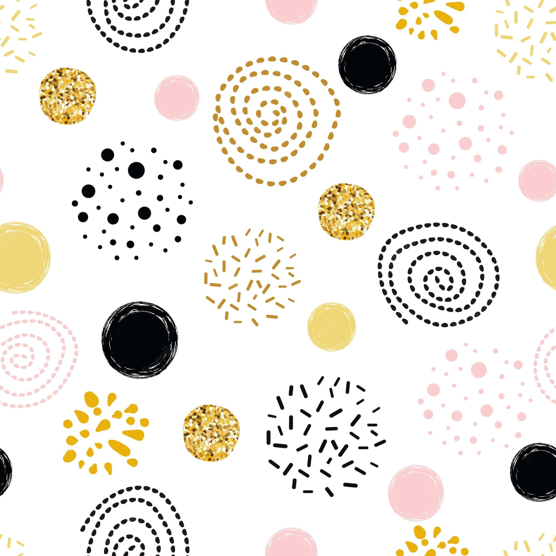 Adorable Pink And White Polka Dot Background Background