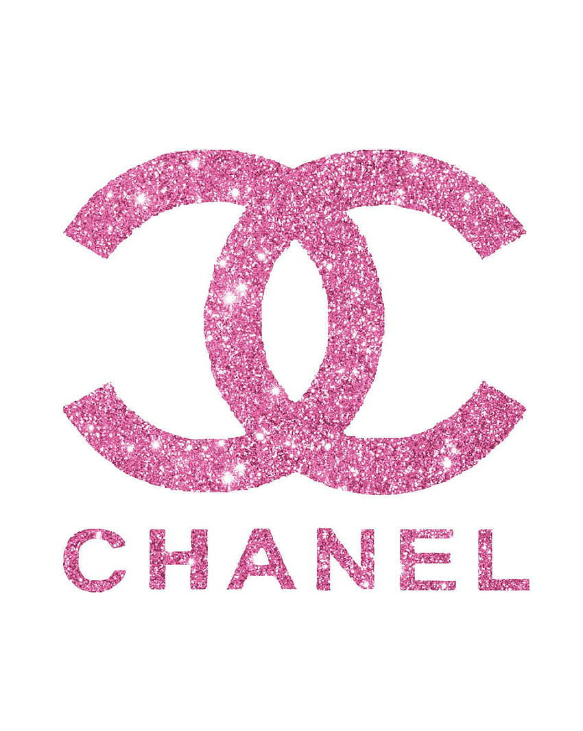 Adorable Pink Chanel Logo Background Background