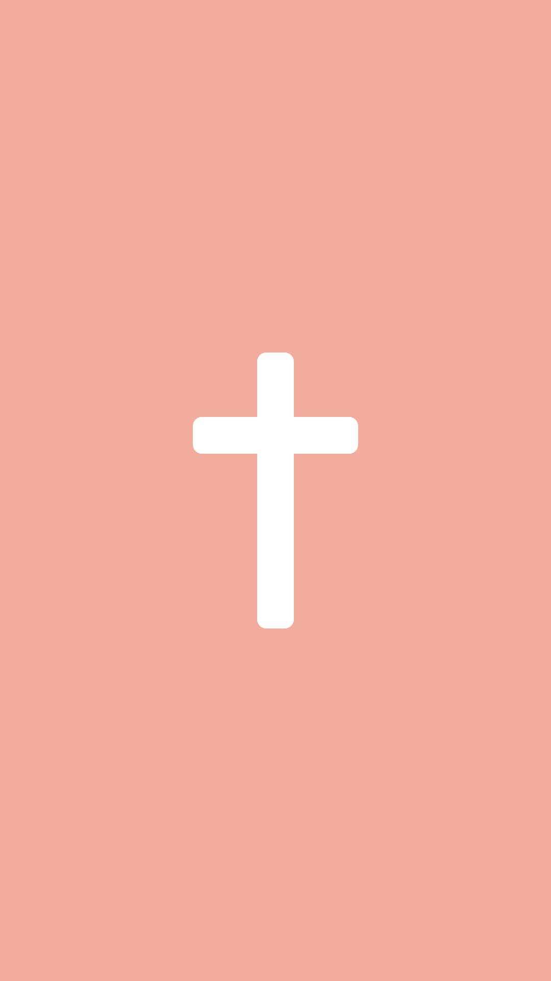 Adorable Pink Cross In Glittering Background