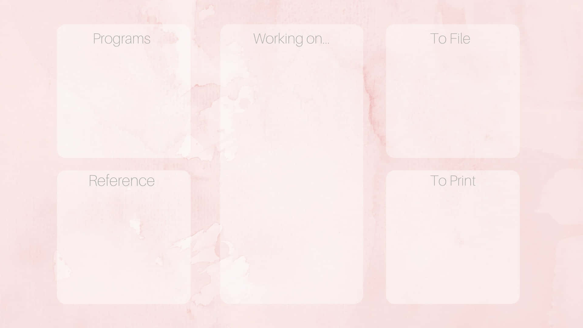 Adorable Pink Desktop Organizer Background