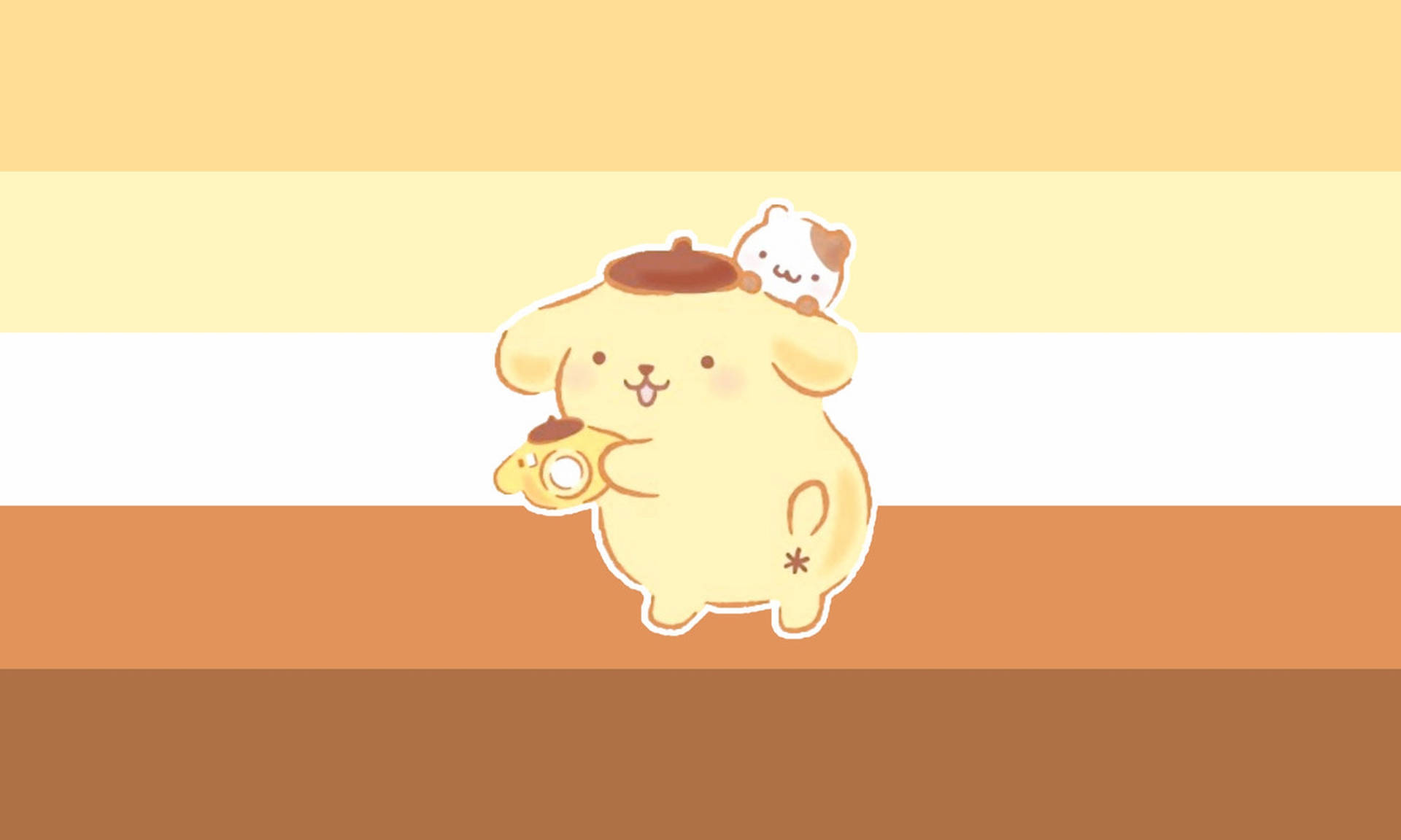 Adorable Pompompurin Stripe Hd